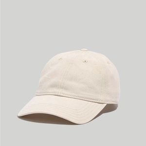 Madewell Organic Cotton Broken-In Baseball Cap in Alabaster